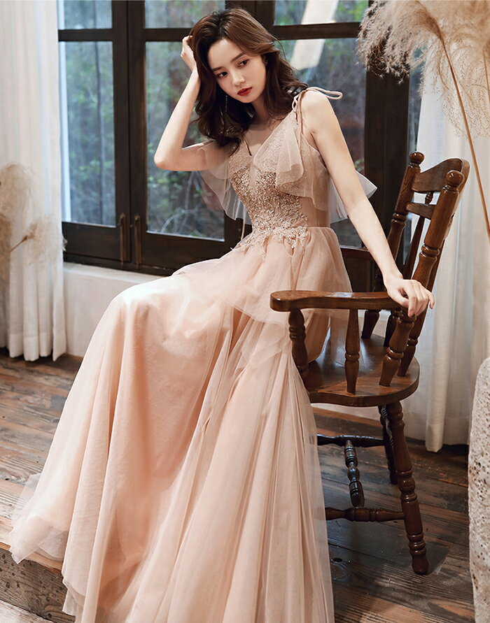 ウェディングドレス ウエディングドレス カラードレス パーティードレス 演奏会 発表会 イブニングドレス フォーマルドレス カクテルドレス コンサート コンクール シャンパンブラウン キャミソール 結婚式 二次会 披露宴 花嫁 前撮り 後撮り ブライダル wedding dress