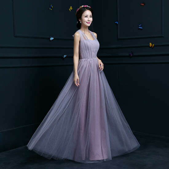 ウェディングドレス ウエディングドレス Aラインドレス パーティードレス カラードレス クロス 首後リボン 発表会ドレス 演奏会 ロングドレス フォーマル ステージドレス 演出 紫 パープル 袖なし ノースリーブ コンサート 結婚式 二次会 イブニングドレス 披露宴
