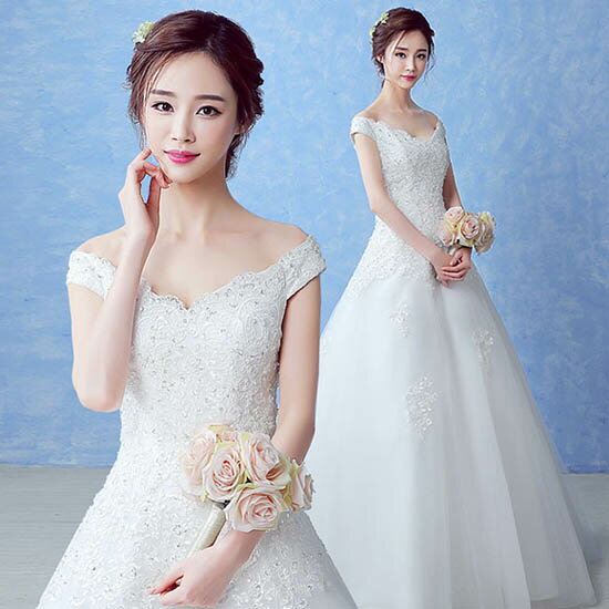 Aラインドレス ウエディングドレス ウェディングドレス 花嫁 オフショルダー ウェディングドレス 結婚式 ブライダルドレス 二次会ドレス ロングドレス 披露宴 海外挙式 レース オフホワイト 上品 前撮り 海外挙式 エレガント クラシック 上品 シンプル セミオーダー