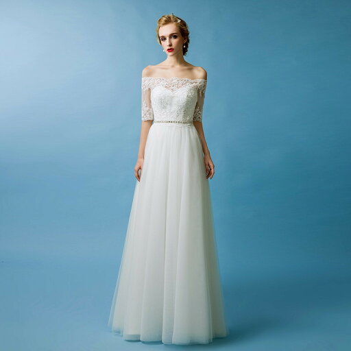 ウェディングドレス ファスナー 結婚式 Aラインドレス ウエディングドレス 二次会ドレス 花嫁 海外挙式 披露宴 ブライダルドレス ロングドレス 白 オフホワイト 半袖 オフショルダー 前撮り 海外挙式 エレガント クラシック 上品 清楚 ナチュラル セミオーダー可能 ウェディングドレス ファスナー 結婚式 Aラインドレス ウエディングドレス 二次会ドレス 花嫁 海外挙式 披露宴 ブライダルドレス ロングドレス 白 オフホワイト 半袖 オフショルダー 前撮り 海外挙式 エレガント クラシック 上品 清楚 ナチュラル セミオーダー可能