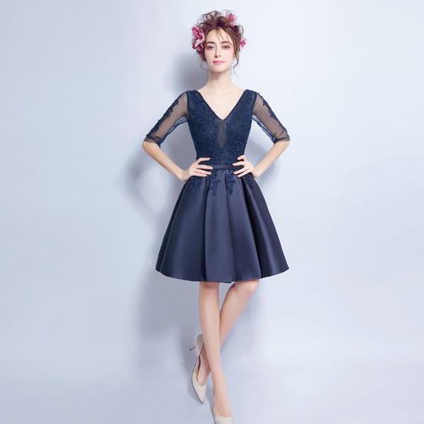 ウェディングドレス ウエディングドレス カラードレス ミニドレス 安い カラーミニドレス 披露宴 花嫁 パーティードレス 二次会ドレス 青 コンサート 結婚式 ブライダル 演奏会 ウェディングミニドレス 発表会ドレス 半袖 キャバ イブニングドレス カクテルドレス