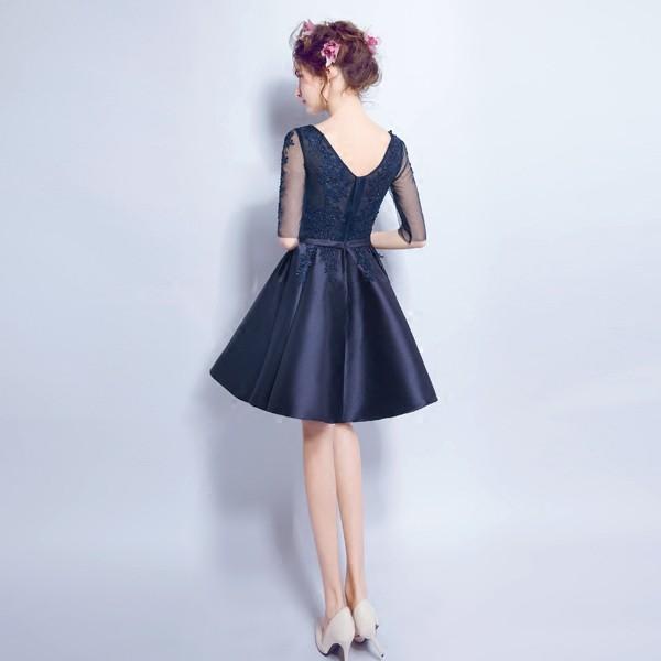 ウェディングドレス ウエディングドレス カラードレス ミニドレス 安い カラーミニドレス 披露宴 花嫁 パーティードレス 二次会ドレス 青 コンサート 結婚式 ブライダル 演奏会 ウェディングミニドレス 発表会ドレス 半袖 キャバ イブニングドレス カクテルドレス