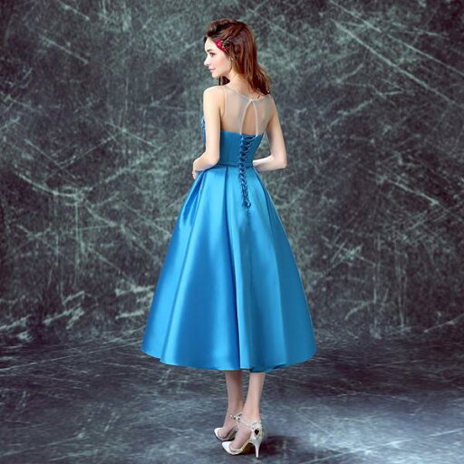 ウェディングドレス ウエディングドレス カラードレス ミニドレス 花嫁 安い パーティードレス 青 二次会ドレス コンサート 結婚式 カラーミニドレス 演奏会 ウェディングミニドレス 披露宴 フォーマル ミディアム丈 発表会 イブニングドレス カクテルドレス