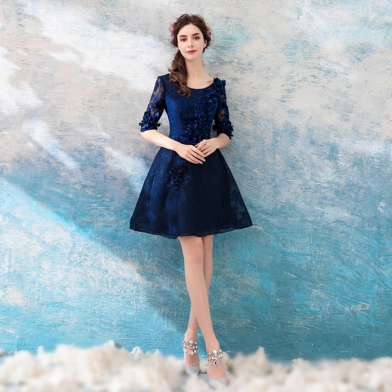 ウェディングドレス ウエディングドレス カラードレス カラーミニドレス 青 タイトミニドレス パーティードレス ミニ 演奏会 袖あり 二次会ドレス コンサート 結婚式 花嫁 ウェディングミニドレス 大きいサイズ 発表会 イブニングドレス 披露宴 カクテルドレス 前撮り 後撮り