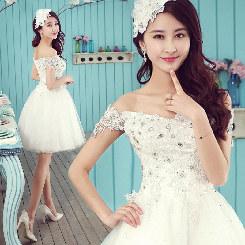 ミニドレス 白 安い 結婚式 二次会 ウェディングミニドレス 花嫁 ウェディングドレス 披露宴 プリンセス パーティードレス ミニ 発表会 コンサート 演奏会