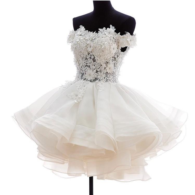ミニドレス 白 安い 結婚式 二次会 ウェディングミニドレス 花嫁 ウェディングドレス 披露宴 プリンセス パーティードレス ミニ 発表会 コンサート 演奏会