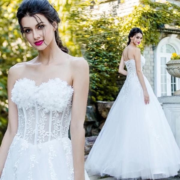 ウエディングドレス ウェディングドレス 結婚式 プリンセスラインドレス エンパイア 花嫁 披露宴 ロングドレス 二次会ドレス ブライダル 夏 大きいサイズ 前撮り 海外挙式 エレガント ボリューム 姫風 ゴージャス 可愛い 華やか 上品 優雅 セミオーダー 憧れの花嫁姿