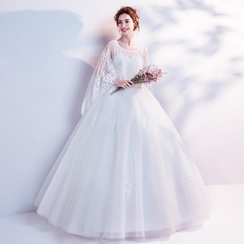 ウエディングドレス エンパイア ウェディングドレス 結婚式 二次会ドレス プリンセスラインドレス 花嫁 ロング ブライダル ふわふわスカート 白 オフホワイト 披露宴 wedding 前撮り 海外挙式 エレガント ボリューム プリンセスラインウェディングドレス 上品 セミオーダー