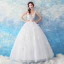 ウェディングドレス 結婚式 花嫁ドレス 二次会ドレス パーティードレス お花 ウエディングドレス エンパイア ロングドレス ホワイト 大きいサイズ 前撮り 海外挙式 エレガント ボリューム プリンセスラインウェディングドレス 上品 セミオーダー 小柄 可愛い ホテル挙式