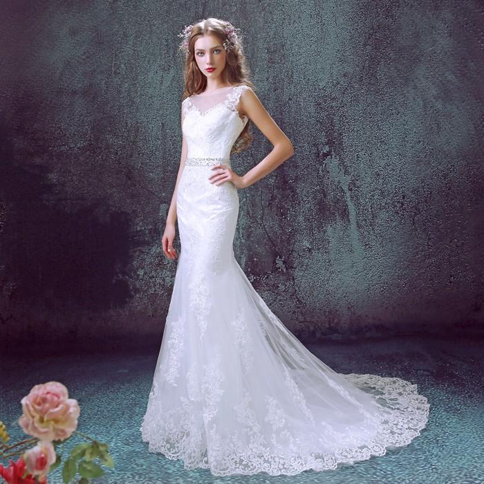 マーメイドドレス ロング 花嫁 ウエディングドレス ロングドレス 結婚式 ブライダル ウェディングドレス マーメイドライン 二次会ドレス サッシュベルト 前撮り 海外挙式 エレガント 細身 小さいサイズ セクシー オーダーメイド可能 人魚の尾ドレス 上品 ミートスウィート