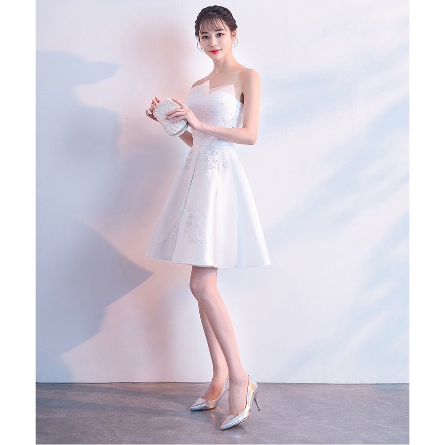 ウェディングドレス ウエディングドレス ミニドレス 安い 結婚式 白ドレス オフホワイト ワンピース 発表会ドレス パーティードレス 披露宴 花嫁 ミニドレス 二次会ドレス フォーマル ブライダル 前撮り 後撮り 白ワンピース フォトウェディング wedding dress 海外挙式