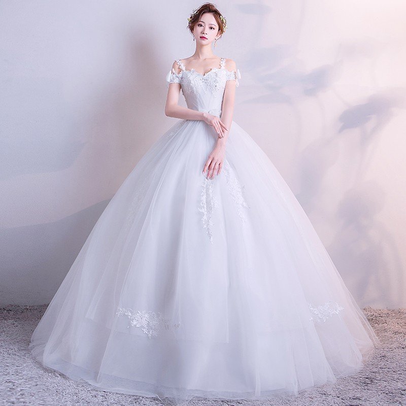 ウェディングドレス 花嫁 プリンセスラインドレス 白 オフホワイト 結婚式 ウエディングドレス 披露宴 二次会ドレス パーティードレス ブライダル ロングドレス wedding dress 前撮り 海外挙式 エレガント ボリューム プリンセスラインウェディングドレス 上品 セミオーダー