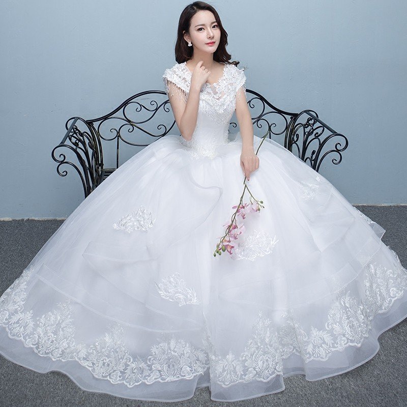 ウェディングドレス 白 オフホワイト 結婚式 花嫁 プリンセスラインドレス ロングドレス ブライダル 二次会ドレス パーティードレス 披露宴 イブニングドレス wedding dress 前撮り 海外挙式 エレガント ボリューム プリンセスウェディングドレス 上品 セミオーダー