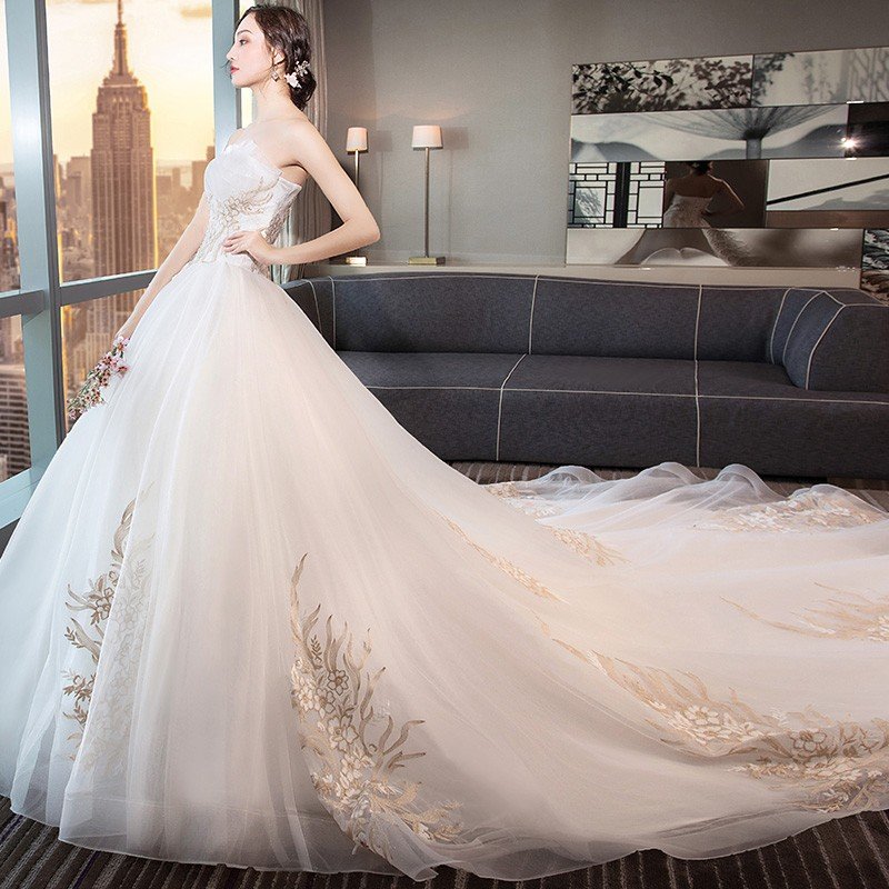 ウェディングドレス ウエディングドレス 白 オフホワイト レース 結婚式 花嫁 ロングドレス ブライダル 二次会ドレス パーティードレス 披露宴 プリンセスラインドレス 大きいサイズ 前撮り 海外挙式 エレガント ボリューム プリンセスウェディングドレス 上品 セミオーダー