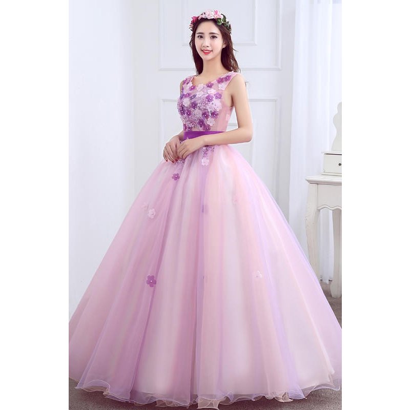 ウエディングドレス ウェディングドレス カラードレス 演奏会 袖なし ノースリーブ パープル 安い パーティードレス 披露宴 二次会ドレス ロングドレス 発表会ドレス ステージ衣装 大きいサイズ プリンセス 結婚式 イブニングドレス コンサート 花嫁 カクテルドレス