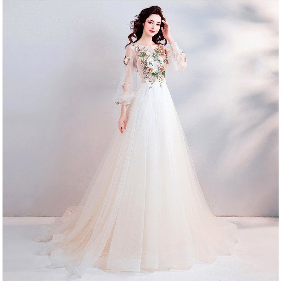 ウェディングドレス ウエディングドレス 結婚式 花嫁 カラードレス 安い ピアノ発表会 演奏会 プロムドレス ロングドレス 二次会ドレス パーティードレス コンサート ステージ衣装 イブニングドレス 披露宴 カクテルドレス 前撮り 後撮り ブライダル フォーマル