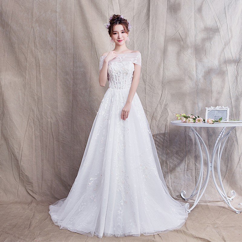 ウエディングドレス ウェディングドレス Aラインドレス 白 オフホワイト ウェディングドレス 花嫁 結婚式 パーティードレス 二次会ドレス ブライダルドレス ロングドレス イブニングドレス 大きいサイズ 前撮り 海外挙式 エレガント クラシック 上品 シンプル セミオーダー