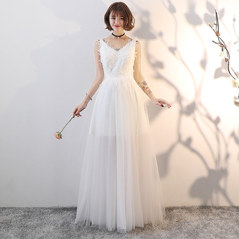 ウエディングドレス aライン 白 安い 上品 ウェディングドレス 花嫁 結婚式 パーティードレス 二次会 ブライダル ブライダル ロングドレス イブニングドレス