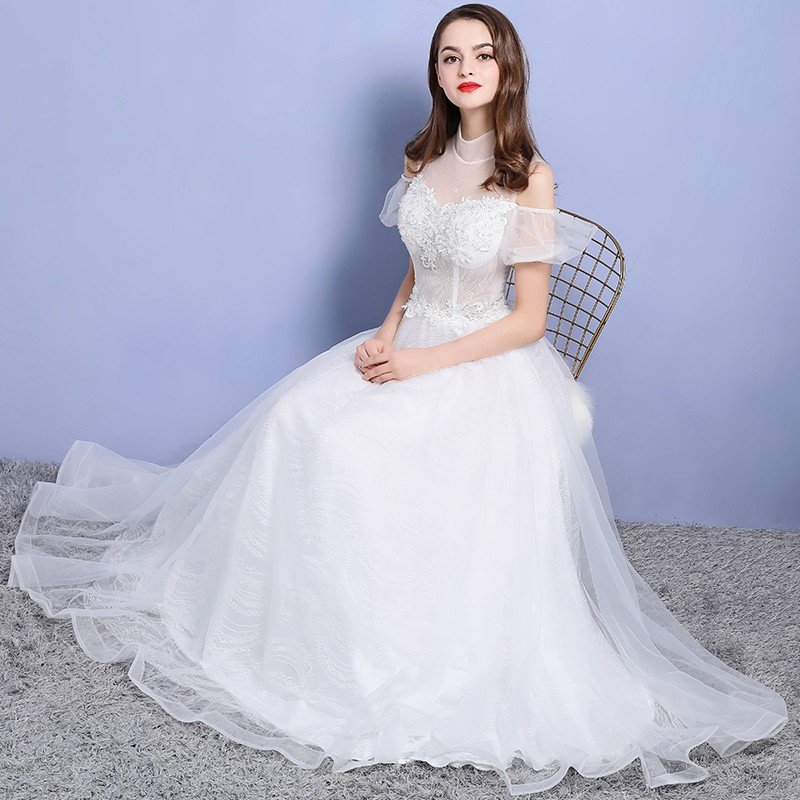 ウエディングドレス ウェディングドレス 白 オフホワイト ロングドレス 結婚式 花嫁 ブライダルドレス Aラインドレス 二次会ドレス パーティードレス 演奏会 フォーマルドレス 上品 前撮り 海外挙式 エレガント クラシック 上品 清楚 ナチュラル セミオーダー可能