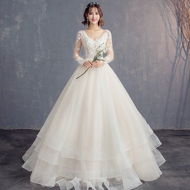 乐天商城 - ウエディングドレス ウェディングドレス 花嫁 結婚式 韓国風 大きいサイズ ウェディングドレス Aラインドレス オフホワイト 二次会ドレス ベアトップ Aラインドレス シンプル スレンダードレス 前撮り 海外挙式 エレガント クラシック 上品 シンプル セミオーダー