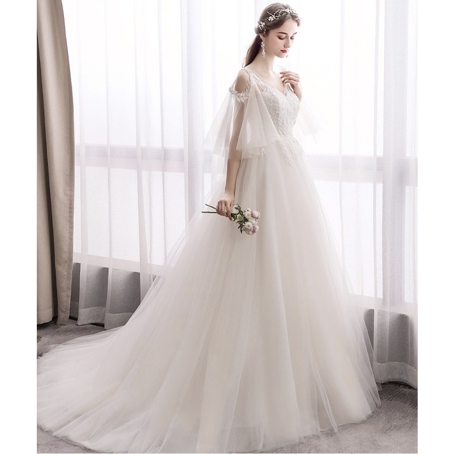 ウェディングドレス プリンセスライン オーダーメイド wedding dress 海外ウェディング 花嫁 二次会 花嫁 ウエディングドレス 二次会ドレス 花嫁ドレス 結婚式 パーティー イベント 挙式ドレス 姫系ドレス おしゃれ 送料無料 ws2875