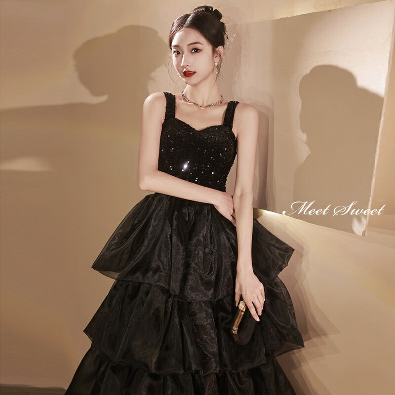 カラードレス ロングドレス ブラック ノースリーブ パーティードレス ウェディングドレス ウエディングドレス 結婚式 二次会 前撮り 披露宴 花嫁 演奏会 発表会 カクテルドレス オーガンジー ブライダル イブニングドレス ステージドレス 大きいサイズ ファッション