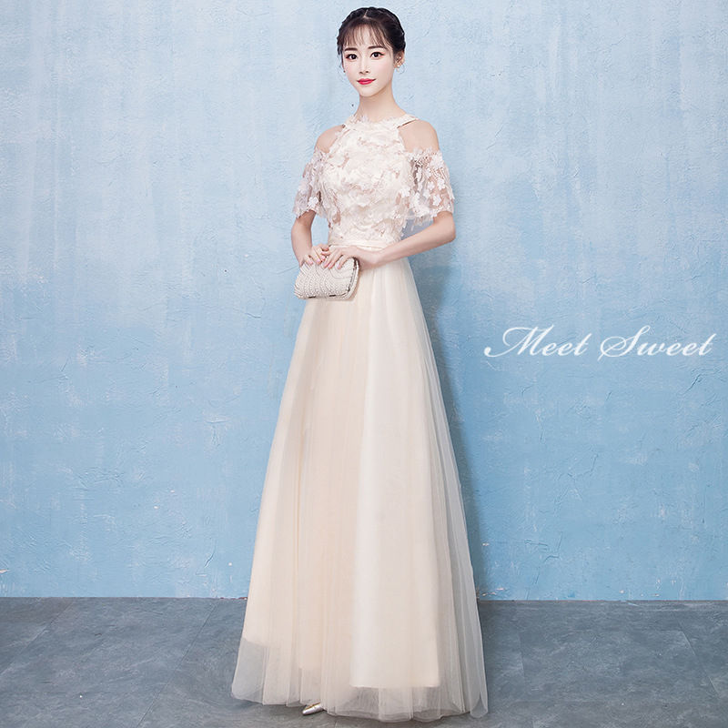 ウェディングドレス ウエディングドレス カラードレス ロングドレス 二次会ドレス ファスナー フラワー レース 花嫁ロ 結婚式 二次会ドレス ステージ衣装 シャンパン パーティードレス 成人式 卒業式 フォーマル 演奏会 発表会 イブニングドレス 披露宴 コンサート