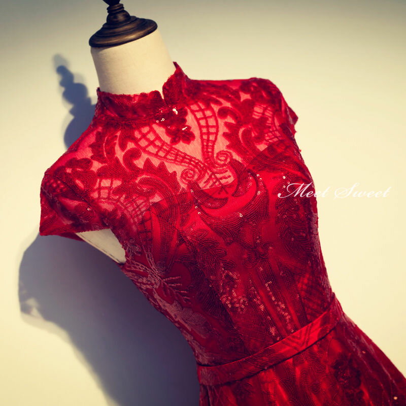 ウェディングドレス ウエディングドレス カラードレス チャイナドレス イブニングドレス 二次会ドレス パーティードレス 演奏会 花嫁 フォーマルドレス 発表会 Aラインドレス 結婚式 赤 小さいサイズ 披露宴 コンサート カクテルドレス 前撮り 後撮り ブライダル