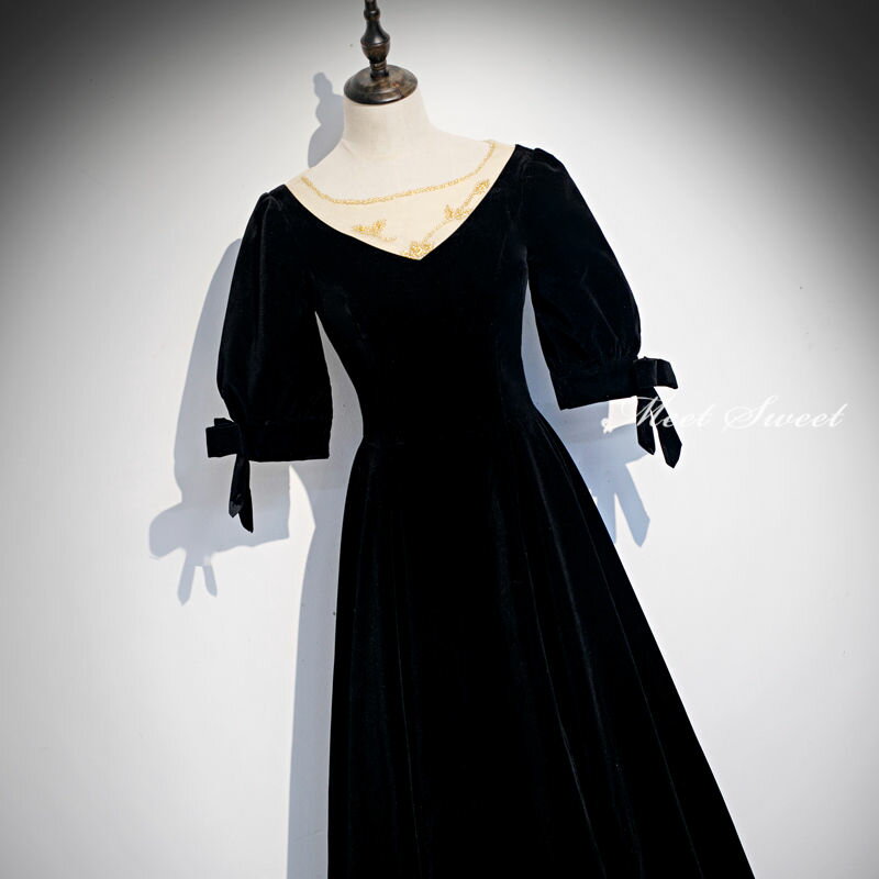 ウェディングドレス ウエディングドレス カラードレス 演奏会 結婚式 フォーマル 二次会ドレス ロングドレス Aラインドレス 発表会ドレス カクテルドレス 披露宴 イブニングドレス ピアノ演奏会 ブラック ベルベット パーティードレス コンサート 花嫁 前撮り 後撮り