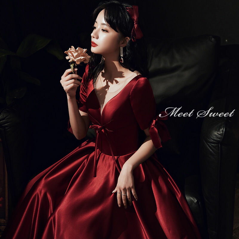 ウェディングドレス カラードレス 演奏会用ロングドレス ウエディングドレス ワインレッド ピアノ 声楽 イブニングドレス 演奏会 発表会ドレス コンサート ステージ衣装 ハートカット 結婚式 二次会 パーティードレス 披露宴 花嫁 カクテルドレス 前撮り 後撮り