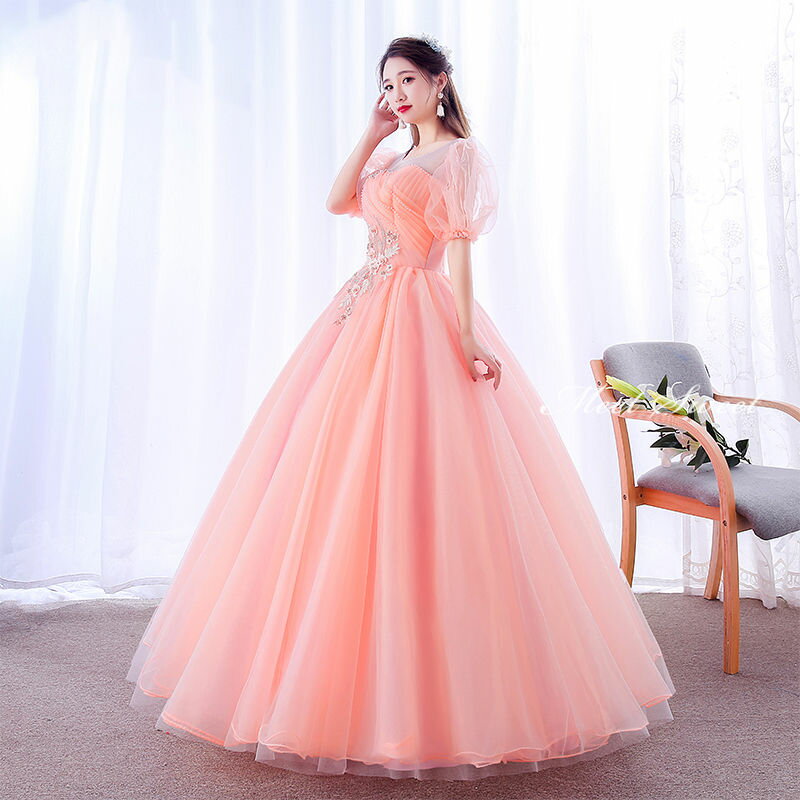 ウェディングドレス ウエディングドレス ウェディングカラードレス 3色 演奏会 カラードレス コンサート 結婚式 ロングドレス ピンク 発表会ドレス 披露宴 コンクール 二次会ドレス ステージ衣装 花嫁 大きいサイズ パーティードレス イブニングドレス カクテルドレス