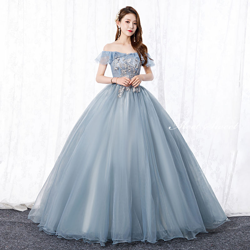 ウェディングドレス ウエディングドレス カラードレス 演奏会 コンサート 結婚式 ロングドレス ブルー 披露宴 パーティードレス 二次会ドレス ステージ衣装 ピアノ発表会ドレス コンクール 声楽 オペラ 舞台ドレス 衣装 イブニングドレス 花嫁 カクテルドレス 前撮り 後撮り