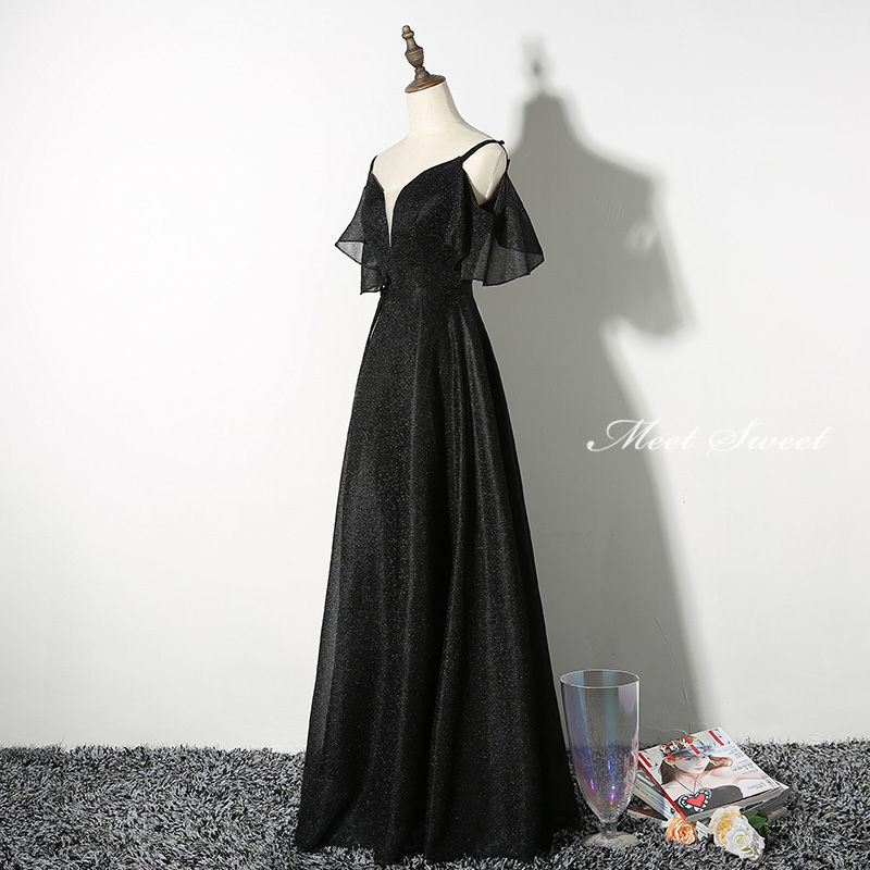 ウェディングドレス ウエディングドレス Aラインドレス カラードレス 袖付き 舞台ドレス 声楽 ロングドレス 演奏会 コンサート 衣装 大人 黒 ブラック ステージ衣装 パーティードレス コンクール シンプル 発表会 結婚式 二次会 イブニングドレス 披露宴 花嫁 カクテルドレス