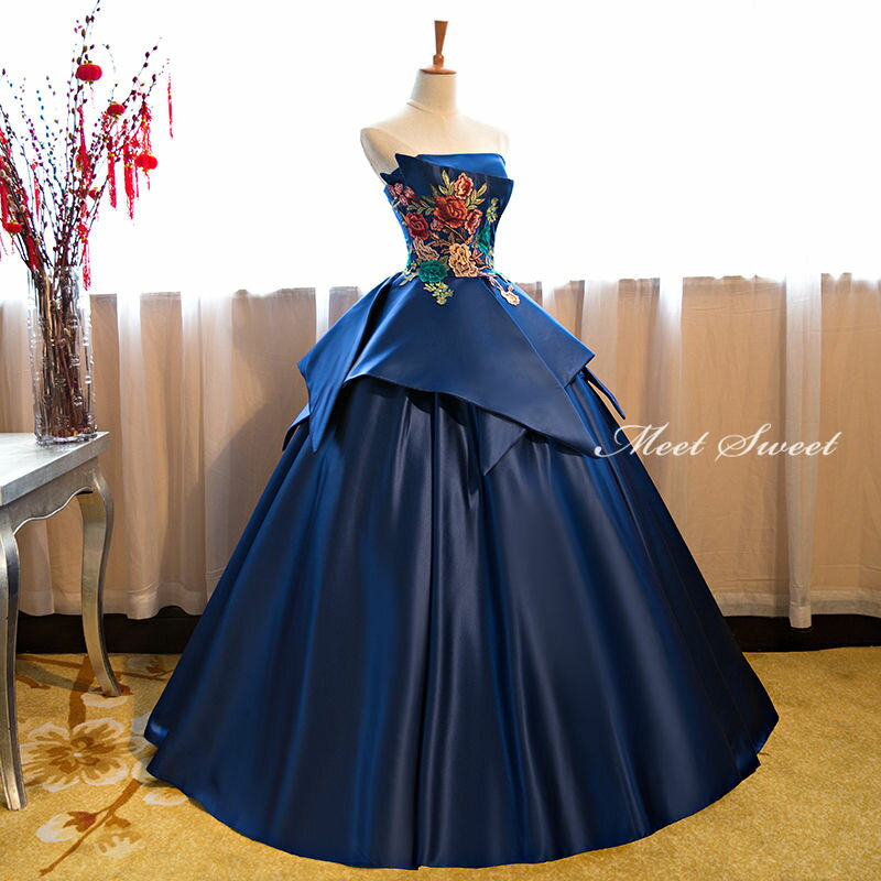 ウェディングドレス ウエディングドレス 演奏会用ドレス カラードレス 声楽 花嫁 プリンセスラインドレス ステージ衣装 演奏会 舞台 コンクール ピアノ発表会 コンサート ノースリーブ 主役 ブルー レッド 結婚式 二次会 パーティードレス イブニングドレス 披露宴