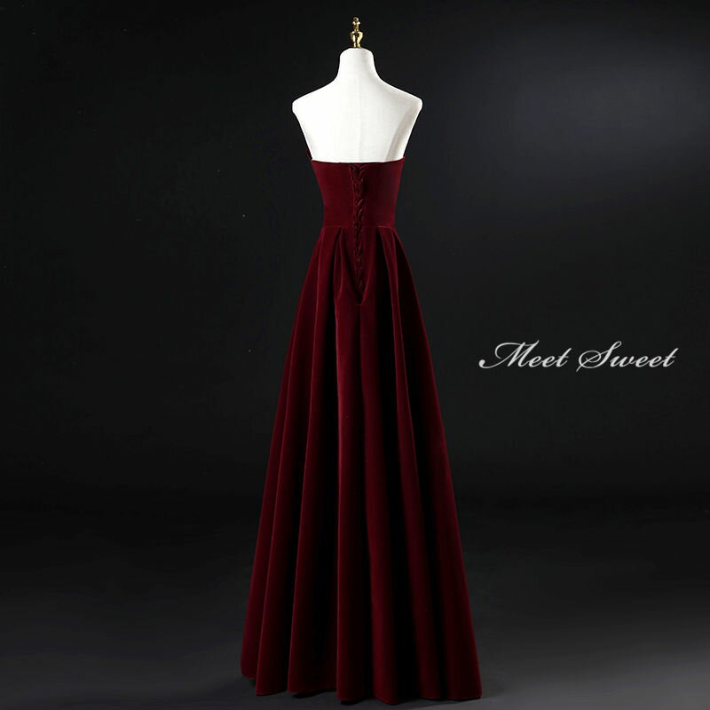 ウエディングドレス カラードレス 演奏会 舞台ドレス ベルベット ロングドレス コンサート ビスチェ パーティードレス ピアノ発表会ドレス ウェディングドレス 衣装 声楽 ステージドレス エレガント ワイン 結婚式 二次会 イブニングドレス 披露宴 花嫁 カクテルドレス