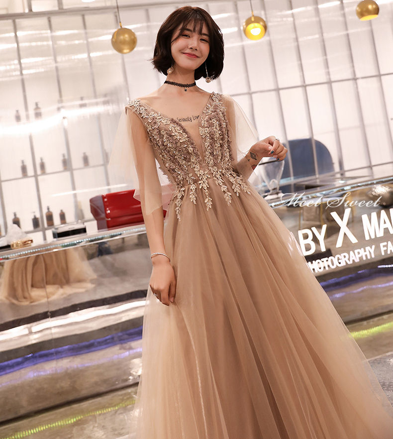 ウェディングドレス カラードレス ウエディングドレス パーティードレス 演奏会 発表会 茶色 イブニングドレス 二次会ドレス ロングドレス 卒業式 ブラウン フラワー エレガント 披露宴 結婚式 コンサート 花嫁 カクテルドレス 前撮り 後撮り ブライダル フォーマル