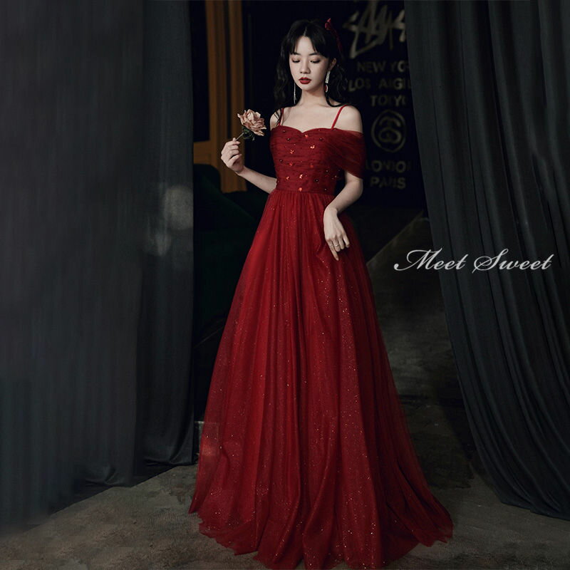 ウェディングドレス パーティードレス カラードレス 披露宴 Aラインドレス ピアノ 演奏会 発表会 ウエディングドレス 二次会ドレス ロングドレス 花嫁 結婚式 赤 レッド 編み上げタイプ イブニングドレス コンサート カクテルドレス 前撮り 後撮り ブライダル フォーマル