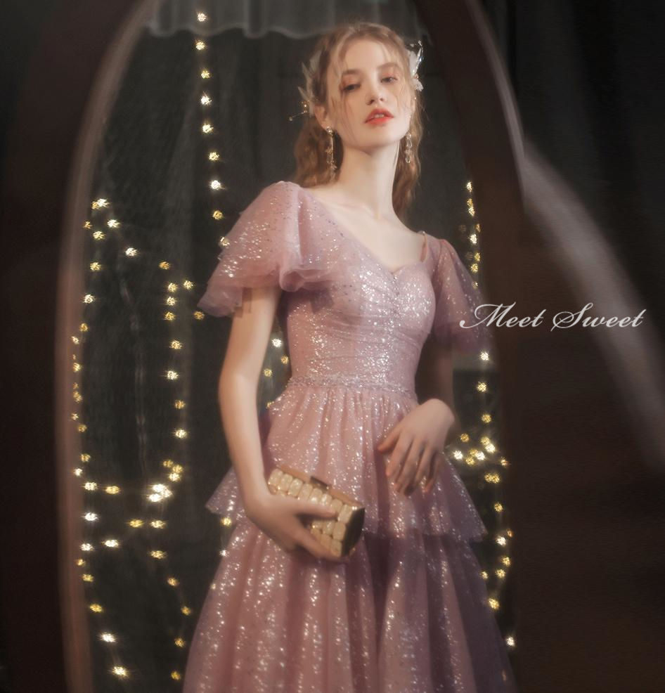 ウェディングドレス ウエディングドレス カラードレス 演奏会用ドレス 発表会 ピアノ ロングドレス Aラインドレス ピンク ティアードドレス カステラドレス パーティードレス 二次会 花嫁 披露宴 ステージ衣装 結婚式 イブニングドレス コンサート カクテルドレス