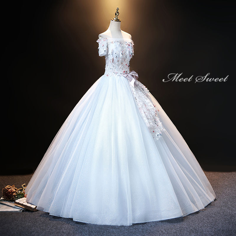 ウェディングドレス カラードレス ロングドレス プリンセスラインドレス 演奏会 オフショルダー ホワイト 発表会ドレス ウエディングドレス コンサート 二次会ドレス 花嫁 結婚式 白 オフホワイト ステージドレス パーティードレス イブニングドレス 披露宴 カクテルドレス