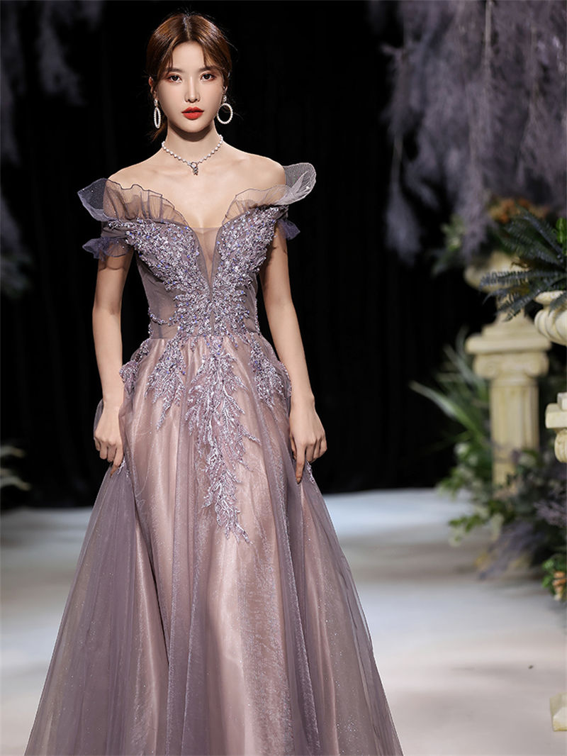 ウェディングドレス ウエディングドレス カラードレス カクテルドレス ロングドレス パーティードレス 発表会 演奏会 ステージドレス イブニングドレス 大人 パープル 紫 コンサート 編み上げ 結婚式 二次会 披露宴 花嫁 前撮り 後撮り ブライダル フォーマル