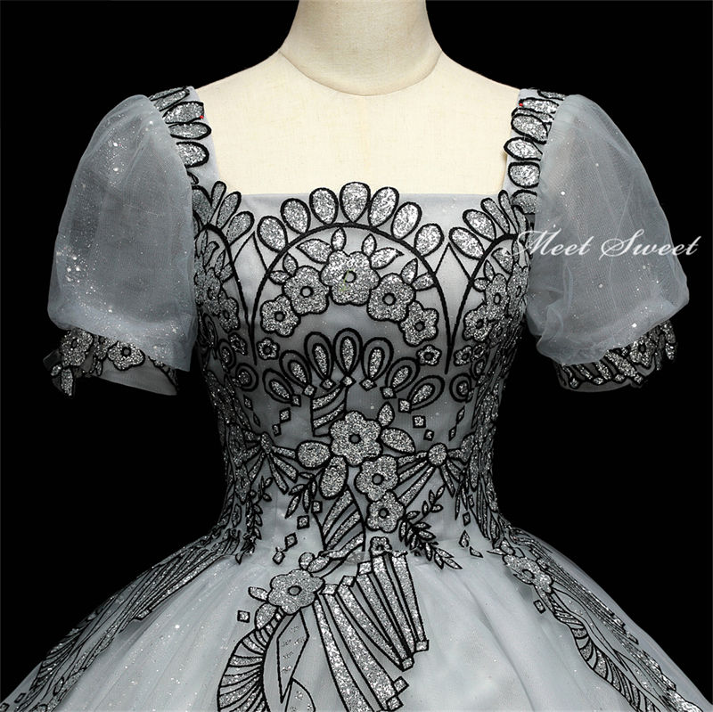 ウェディングドレス ウエディングドレス カラードレス ロングドレス 演奏会 イブニングドレス プリンセスラインドレス ステージドレス 舞台衣装 発表会ドレス コンサート コンクール 大人 グレー 刺繍 30代 40代 50代 結婚式 二次会 パーティードレス 披露宴