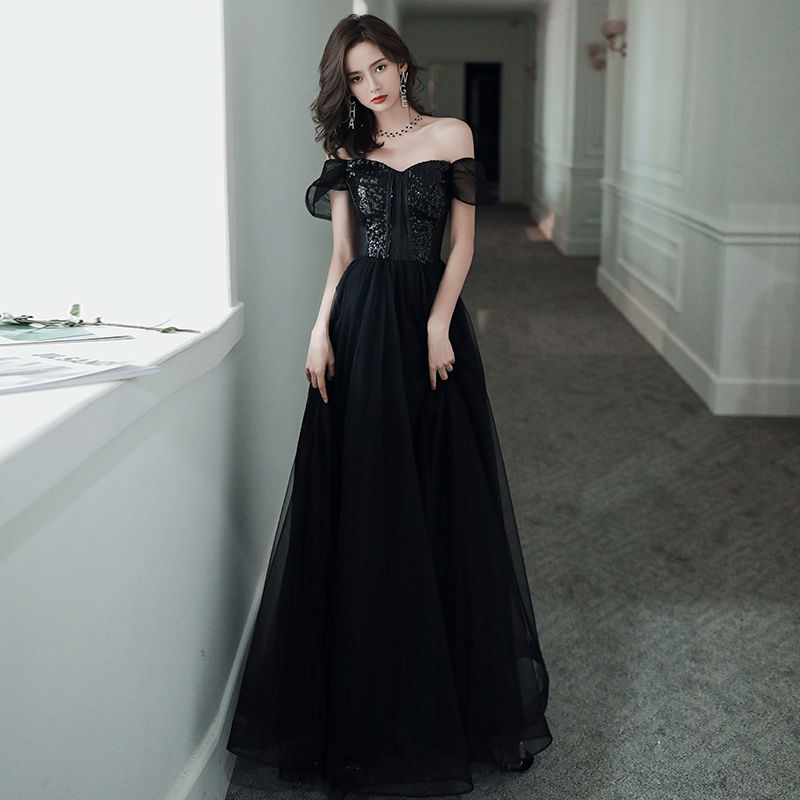 ウェディングドレス ウエディングドレス カラードレス ロングドレス 演奏会 発表会 カクテルドレス ブラック 黒 コンサート スパンコール イブニングドレス 大人 パーティードレス ファッション 結婚式 二次会 披露宴 花嫁 前撮り 後撮り ブライダル フォーマル