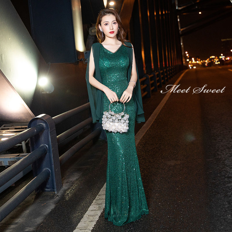 ウェディングドレス ウエディングドレス カラードレス グリーン シャンパン スパンコール マーメイドドレス マーメイドラインドレス ロングドレス フォーマル ファスナー イブニングドレス パーティードレス ノースリーブ 演奏会 発表会 結婚式 二次会 披露宴 コンサート
