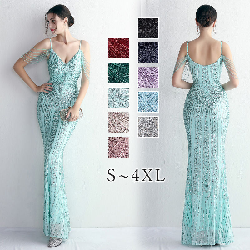 ウェディングドレス ウエディングドレス カラードレス マーメイドドレス マーメイドラインドレス パーティードレス イブニングドレス スパンコール カクテルドレス ファスナー フォーマル ゲストドレス セクシー 大きいサイズ 演奏会 発表会 結婚式 二次会 披露宴 コンサート