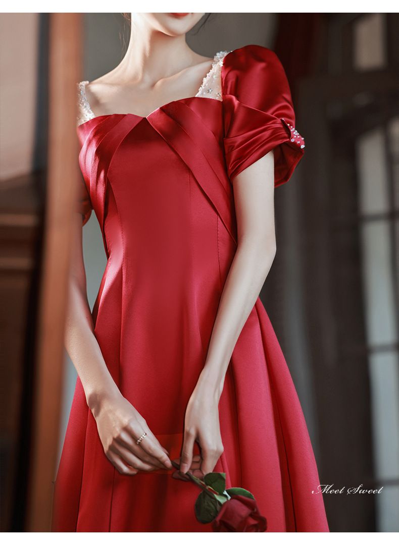 ウェディングドレス ウエディングドレス カラードレス カクテルドレス ロングドレス パーティードレス 発表会ドレス 演奏会 ステージドレス イブニングドレス 大人 赤 ワインレッド 成人式 卒業式 フォーマル 結婚式 二次会 披露宴 コンサート 花嫁 前撮り 後撮り