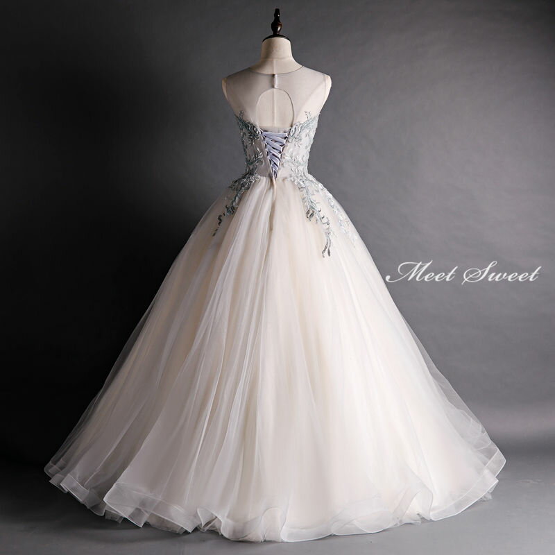 ウェディングドレス ウエディングドレス カラードレス ロングドレス ベージュ 結婚式 ロングドレス 演奏会 コンサート 二次会ドレス プリンセスラインドレス ステージ衣装 コンクール 刺繍レース 発表会 パーティードレス イブニングドレス 披露宴 花嫁 カクテルドレス