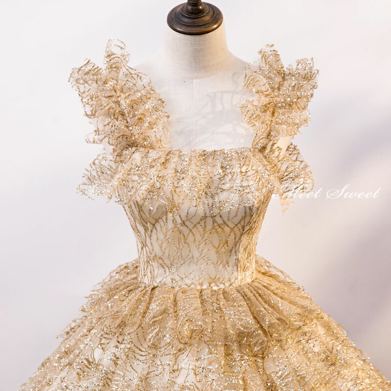 ウェディングドレス ウエディングドレス カラードレス 演奏会 ゴールド ロングドレス コンサート パーティードレス コンサート 上品 二次会ドレス プリンセスラインドレス 結婚式 ステージ衣装 ゴージャス 声楽 発表会 イブニングドレス 披露宴 花嫁 カクテルドレス