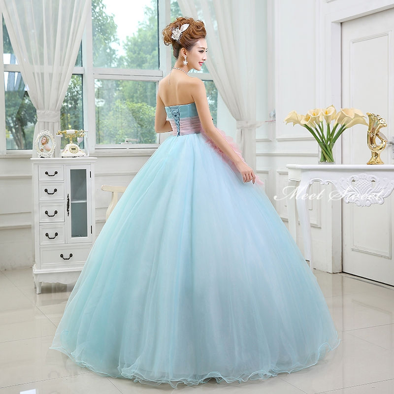 ウェディングドレス カラードレス 安い 演奏会 コンサート 花嫁 発表会ドレス ロングドレス ビスチェ ウエディングドレス プリンセスラインドレス 二次会ドレス ステージ衣装 ピンク ライトブルー 結婚式 パーティードレス イブニングドレス 披露宴 カクテルドレス