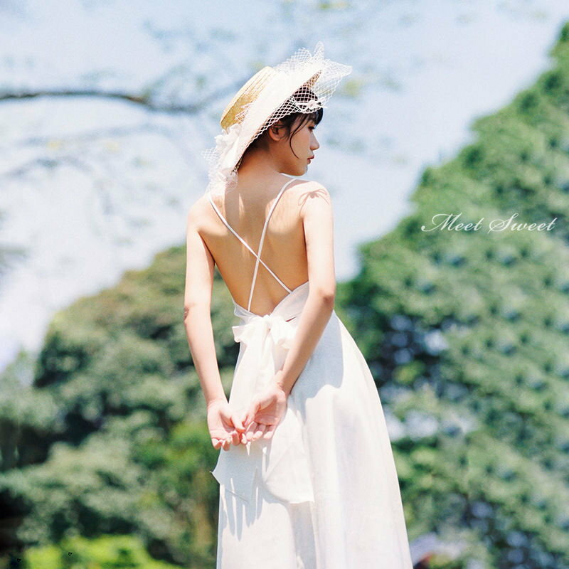 二次会ドレス ウェディングドレス ウェディングドレス ウエディングドレス バックレス 花嫁ドレス ワンピース 結婚式 サテンスカート ロング丈 ロングドレス Aラインドレス 海外挙式 シンプル フォトウェディング 前撮り 披露宴 ブライダルドレス エレガント セミオーダー