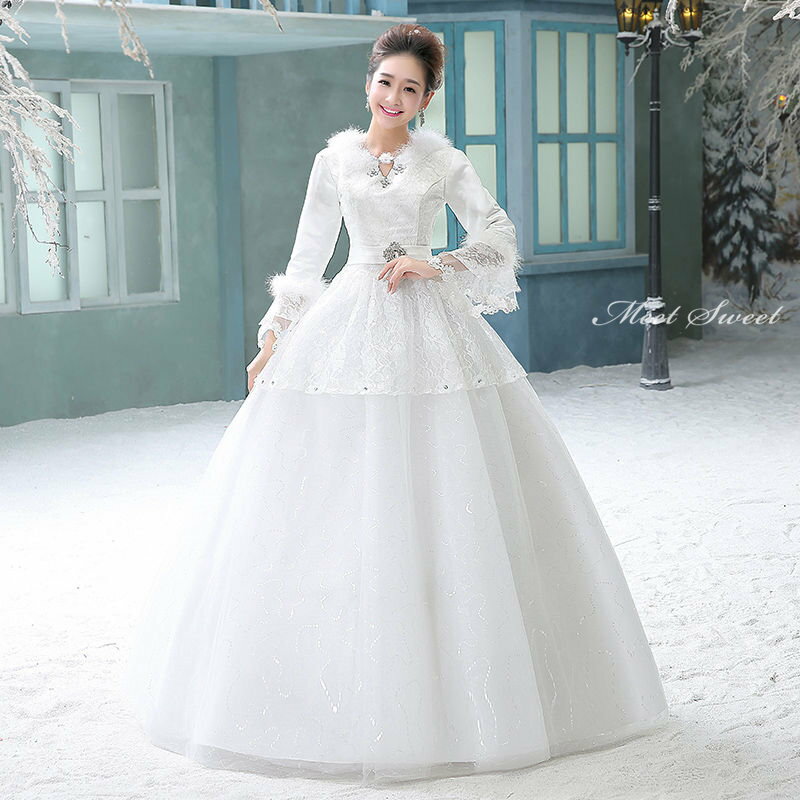 ウェディングドレス ウエディングドレス 白 オフホワイト 安い 結婚式 花嫁ドレス 二次会ドレス 長袖 ロングスリーブ プリンセス 冬 春 エンパイア ロングドレス ブライダルドレス 前撮り パーティー 披露宴 可愛い 姫系 エレガント 海外挙式 セミオーダー クラシカル